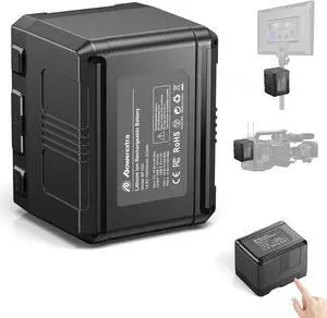 V-Mount/V-Lock Battery - 222Wh 14.8V 15000mAh Rechargeable Li-ion Battery for Broadcast Video Camcorder, Compatible with Sony HDCAM, XDCAM and Digital Cinema Cameras V-Mount/V-Lock Battery - 222Wh 14.8V 15000mAh Rechargeable Li-ion Battery for Broadcast Video Camcorder, Compatible with Sony HDCAM, XDCAM and Digital Cinema Cameras