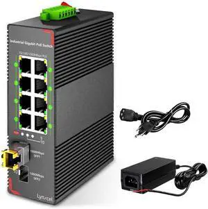 Industrial 8 Port Gigabit PoE Ethernet Switch, 96W PoE Industrial 8 Port Gigabit PoE Ethernet Switch, 96W PoE