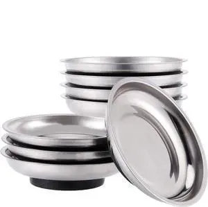 8 PCS Magnetic Bowls 6 Inches, Magnetic Trays Set Round, Stainless Steel Magnetic Parts Tray Set for Bolts, Pins, Screws, Nuts, Small Parts Tools Organization for Workshop, Garage, Craft Room 8 PCS Magnetic Bowls 6 Inches, Magnetic Trays Set Round, Stainless Steel Magnetic Parts Tray Set for Bolts, Pins, Screws, Nuts, Small Parts Tools Organization for Workshop, Garage, Craft Room