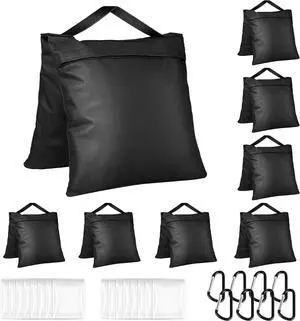 8 Pack Sand Bags Weight Bags, Heavy Duty Sandbags for Patio, Tripod | Sandbags Weights for Backdrop Stand, Tripod, Canopy, Umbrella Base, Chair Ideal for Photo Studio, Patio & Outdoor Events 8 Pack Sand Bags Weight Bags, Heavy Duty Sandbags for Patio, Tripod | Sandbags Weights for Backdrop Stand, Tripod, Canopy, Umbrella Base, Chair Ideal for Photo Studio, Patio & Outdoor Events