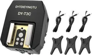 DY-T3C Set Style Multi-Functional hot Shoe Adapter, Single-Lens Reflex Camera Universal Flash Expansion Accessory/ Also Applicable Mini Camera Flash Height-Increasing Conversion Accessories DY-T3C Set Style Multi-Functional hot Shoe Adapter, Single-Lens Reflex Camera Universal Flash Expansion Accessory/ Also Applicable Mini Camera Flash Height-Increasing Conversion Accessories