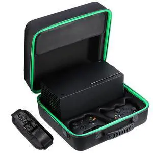 Hard Carrying Case Compatible with Xbox Series X, Controller, Accessories | Protective Travel bag for Xbox Series X Disc or Digital Version Console, Cables and Other Accessories Hard Carrying Case Compatible with Xbox Series X, Controller, Accessories | Protective Travel bag for Xbox Series X Disc or Digital Version Console, Cables and Other Accessories