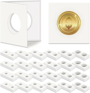 300 Self-Adhesive Cardboard Coin Holders, 2" x 2", Assorted Sizes Coin Flips Collection Supplies for Collectors (6 Size) 300 Self-Adhesive Cardboard Coin Holders, 2" x 2", Assorted Sizes Coin Flips Collection Supplies for Collectors (6 Size)