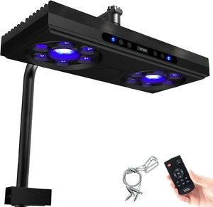 140W Aquarium Reef Light Wide-Coverage Sunrise/Sunset/Moonlight Saltwater Light for Coral with Master-Slave Group Control, Timer & Screen 140W Aquarium Reef Light Wide-Coverage Sunrise/Sunset/Moonlight Saltwater Light for Coral with Master-Slave Group Control, Timer & Screen