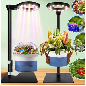 Large Venus Fly Trap Terrarium Pot with Plant Grow Light, Timer & Metal Stand Large Venus Fly Trap Terrarium Pot with Plant Grow Light, Timer & Metal Stand