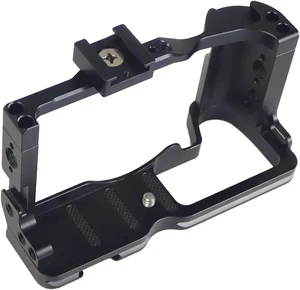 CNC M6 Mark2 Form-Fitting Camera Cage Rig with Cold Shoe Mount, Compatible with Canon EOS M6 Mark II Stabilizer CNC M6 Mark2 Form-Fitting Camera Cage Rig with Cold Shoe Mount, Compatible with Canon EOS M6 Mark II Stabilizer