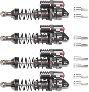 4Pcs Aluminum Alloy High-Strength RC Shock Absorbers with 2 Bags of Screws Damper Set for Axial/SCX10/D90 RC Crawlers 4Pcs Aluminum Alloy High-Strength RC Shock Absorbers with 2 Bags of Screws Damper Set for Axial/SCX10/D90 RC Crawlers