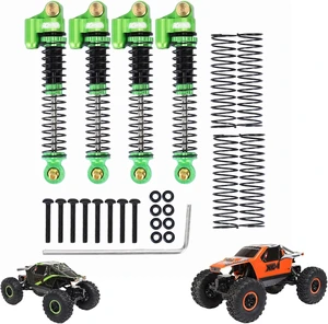 Aluminum Front & Rear RC Shock Damper Parts for Axial AX24 XC-1 4WS with Extra Springs 1/24 AXI00003 Upgrades (Green) Aluminum Front & Rear RC Shock Damper Parts for Axial AX24 XC-1 4WS with Extra Springs 1/24 AXI00003 Upgrades (Green)