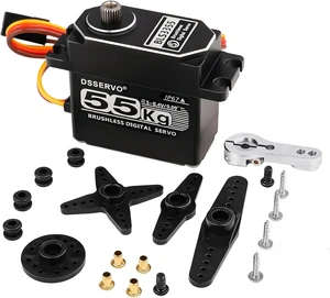 55KG Brushless Full Metal Gear High-Torque Fast Digital Servo for 1/8 1/10 1/12 RC Car (180 Degree) 55KG Brushless Full Metal Gear High-Torque Fast Digital Servo for 1/8 1/10 1/12 RC Car (180 Degree)