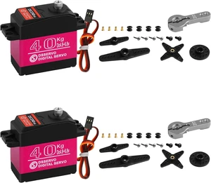 2-Pack DS3240MG 40KG High-Torque Digital Servo Full Metal Stainless Steel Gear, Waterproof, 180° for 1/8 1/10 RC Car, Crawler, Buggy & Airplane 2-Pack DS3240MG 40KG High-Torque Digital Servo Full Metal Stainless Steel Gear, Waterproof, 180° for 1/8 1/10 RC Car, Crawler, Buggy & Airplane