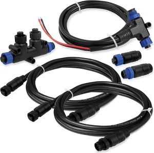 Marine Grade NMEA 2000 Starter Kit Backbone Cables, Drop Cables, Tees & Terminators for Lowrance, Simrad & Garmin NEMA 2K Networks Marine Grade NMEA 2000 Starter Kit Backbone Cables, Drop Cables, Tees & Terminators for Lowrance, Simrad & Garmin NEMA 2K Networks