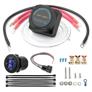 12V 140Amp Smart VSR Dual Battery Isolator Kit for UTV ATV SXS 12V 140Amp Smart VSR Dual Battery Isolator Kit for UTV ATV SXS