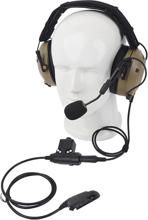 26dB Noise-Cancelling Military Tactical Comms Headset with U94 PTT Mic for Motorola GP328 GP338 GP340 GP380 HT750 HT1250 HT1550 MTX8250 MTX9250 PR860 PRO5150 26dB Noise-Cancelling Military Tactical Comms Headset with U94 PTT Mic for Motorola GP328 GP338 GP340 GP380 HT750 HT1250 HT1550 MTX8250 MTX9250 PR860 PRO5150