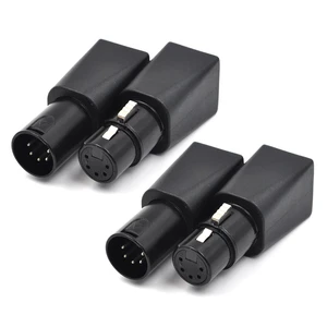 4-Pack 5-Pin Male & Female XLR DMX to RJ45 Ethernet Adapter 4-Pack 5-Pin Male & Female XLR DMX to RJ45 Ethernet Adapter