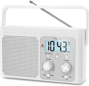 Portable AM/FM Shortwave Radio, Battery Powered / Wall Plug-in Portable AM/FM Shortwave Radio, Battery Powered / Wall Plug-in