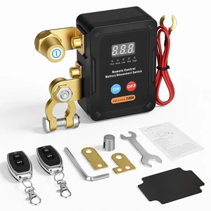 12V/24V 240A Remote Battery Disconnect Switch Smart Voltage Car Kill Switch Anti-Theft with Flame-Retardant Casing & Drain Prevention for Auto, RV & Truck 12V/24V 240A Remote Battery Disconnect Switch Smart Voltage Car Kill Switch Anti-Theft with Flame-Retardant Casing & Drain Prevention for Auto, RV & Truck