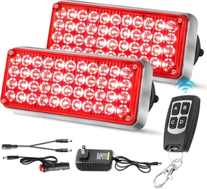 Wireless Strobe Lights with Remote Control for Trucks Upgraded Wireless Strobe Lights with Remote Control for Trucks Upgraded