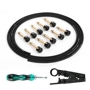 DIY Solderless Pedalboard Cable Kit, Right/Straight Angle (SP-02) DIY Solderless Pedalboard Cable Kit, Right/Straight Angle (SP-02)