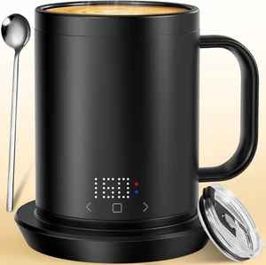 Rechargeable Self-Heating Coffee Mug 14 Oz App-Controlled Smart Mug Warmer with LCD Screen, Fastest Heating & Adjustable Temp, 150-Min Battery Life Rechargeable Self-Heating Coffee Mug 14 Oz App-Controlled Smart Mug Warmer with LCD Screen, Fastest Heating & Adjustable Temp, 150-Min Battery Life
