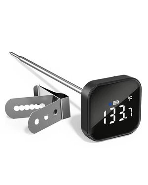 Rechargeable Coffee Thermometer with 3-Color Temperature Indicator Rechargeable Coffee Thermometer with 3-Color Temperature Indicator
