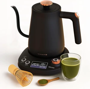 Viante 0.8L Electric Gooseneck Kettle with Temp Control for Pour-Over Coffee & Tea Viante 0.8L Electric Gooseneck Kettle with Temp Control for Pour-Over Coffee & Tea