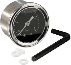 Upgraded E61 Group Head Pressure Pump Gauge Compatible with Faema, Rocket, ECM, Lelit, Expobar & Similar E61 Espresso Machines Upgraded E61 Group Head Pressure Pump Gauge Compatible with Faema, Rocket, ECM, Lelit, Expobar & Similar E61 Espresso Machines