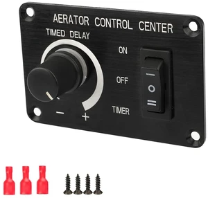 Livewell Timer Switch Panel for Boat Aerator, Variable 12 Volt 10A Livewell Timer Switch Panel for Boat Aerator, Variable 12 Volt 10A