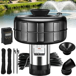 Stainless Steel Pond Fountain Aerator 1HP 110V 15000 GPH Stainless Steel Pond Fountain Aerator 1HP 110V 15000 GPH
