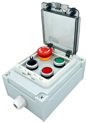 IP67 Waterproof 22mm 4-Button Start/Stop Control Station Dustproof Anti-Misoperation Push Button Switch with Cover for Industrial Workshop & Outdoor Use IP67 Waterproof 22mm 4-Button Start/Stop Control Station Dustproof Anti-Misoperation Push Button Switch with Cover for Industrial Workshop & Outdoor Use
