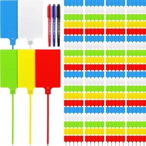300 Pcs Waterproof Plastic Shipping Tags & Seals, 255mm Hanging Labels with 3-Color Marker Pens & Fasteners for Logistics & Luggage (Red, Blue, Green, Yellow, White) 300 Pcs Waterproof Plastic Shipping Tags & Seals, 255mm Hanging Labels with 3-Color Marker Pens & Fasteners for Logistics & Luggage (Red, Blue, Green, Yellow, White)