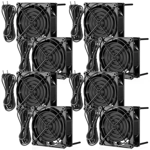 8-Pack 120V AC 80mm*25mm Cooling Muffin Exhaust Fans 8-Pack 120V AC 80mm*25mm Cooling Muffin Exhaust Fans