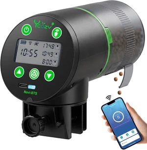 WiFi Auto Fish Food Dispenser with Remote APP Control, Plug Powered, Plug & USB-C Cable Vacation Automatic Fish Feeder for Small Tank, Betta & Turtle WiFi Auto Fish Food Dispenser with Remote APP Control, Plug Powered, Plug & USB-C Cable Vacation Automatic Fish Feeder for Small Tank, Betta & Turtle