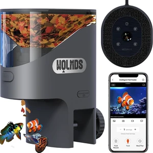 WiFi Flakes Food Dispenser with Camera Automatic Fish Feeder for Aquarium WiFi Flakes Food Dispenser with Camera Automatic Fish Feeder for Aquarium