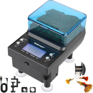Rechargeable Automatic Fish Feeder with 3 Feeding Modes, USB Powered Rechargeable Automatic Fish Feeder with 3 Feeding Modes, USB Powered