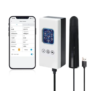 WiFi Smart Multi-Parameter Water Quality Tester for pH/ORP/TDS/EC/Salinity/SG/Temp Real-Time Alerts & App Connection for Aquarium & Saltwater Nano Fish Tanks WiFi Smart Multi-Parameter Water Quality Tester for pH/ORP/TDS/EC/Salinity/SG/Temp Real-Time Alerts & App Connection for Aquarium & Saltwater Nano Fish Tanks