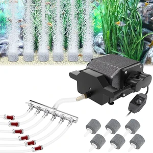 Quiet Aquarium Air Pump with Adjustable Airflow, 200/317/475 GPH Quiet Aquarium Air Pump with Adjustable Airflow, 200/317/475 GPH