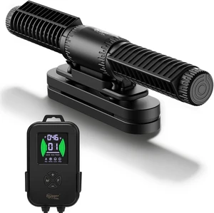 2000 GPH Crossflow Gyre Wavemaker with Adjustable Direction & Flow, 5 Wave Modes & Tidal Mode Magnetic Circulation Pump with Controller for Saltwater Coral Reef Tanks 2000 GPH Crossflow Gyre Wavemaker with Adjustable Direction & Flow, 5 Wave Modes & Tidal Mode Magnetic Circulation Pump with Controller for Saltwater Coral Reef Tanks