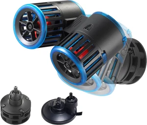 5400 GPH Magnetic Dual Powerheads, 25W Quiet Strong Submersible Circulation Pump & Wave Maker for 30~300 Gal Freshwater & Saltwater Tanks 5400 GPH Magnetic Dual Powerheads, 25W Quiet Strong Submersible Circulation Pump & Wave Maker for 30~300 Gal Freshwater & Saltwater Tanks