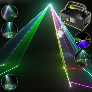 Professional RGB Laser Party Lights with DMX512 Remote Control & Sound Activation Beam Effect Projector Lighting for Shows, KTV, Bars, Clubs, Dances & Mobile DJs Professional RGB Laser Party Lights with DMX512 Remote Control & Sound Activation Beam Effect Projector Lighting for Shows, KTV, Bars, Clubs, Dances & Mobile DJs