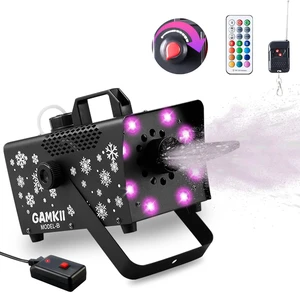 800W Snow Machine with Speed Control, 8 LED Lights, 13 Colors & 4 Modes Snowflake Maker for Outdoor Backyard, Christmas, Wedding, Party & Stage 800W Snow Machine with Speed Control, 8 LED Lights, 13 Colors & 4 Modes Snowflake Maker for Outdoor Backyard, Christmas, Wedding, Party & Stage