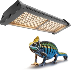 Dimmable 8W LED Reptile UVB Lamp, 8000-Hour UVB Duration, Adjustable 4/8/12-Hour Cycles for Gecko, Chameleon & Bearded Dragon, M Size Dimmable 8W LED Reptile UVB Lamp, 8000-Hour UVB Duration, Adjustable 4/8/12-Hour Cycles for Gecko, Chameleon & Bearded Dragon, M Size