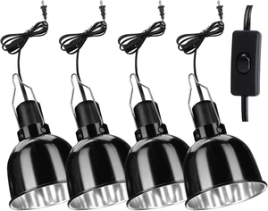 5.5-Inch Metal Dome Reptile Heat Lamp Fixture, 4 Pack 5.5-Inch Metal Dome Reptile Heat Lamp Fixture, 4 Pack