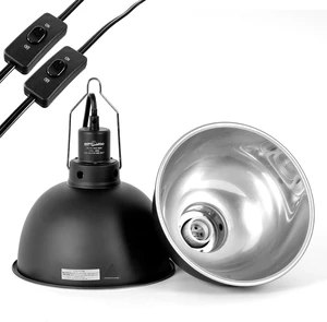 8.5-Inch Deep-Dome Reptile Heat Lamp Fixture (2 Pack) with Separate Switch & Hook Basking Light for Bearded Dragon, Snake & Lizard, Fits E26 Bulbs up to 150W 8.5-Inch Deep-Dome Reptile Heat Lamp Fixture (2 Pack) with Separate Switch & Hook Basking Light for Bearded Dragon, Snake & Lizard, Fits E26 Bulbs up to 150W