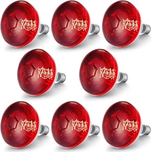 8-Pack 150-Watt Red Infrared Heat Lamp Bulbs, 120 V 8-Pack 150-Watt Red Infrared Heat Lamp Bulbs, 120 V