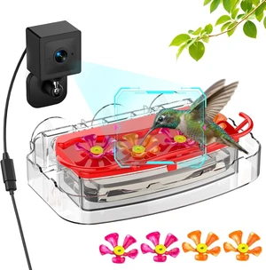 2K Smart Window Hummingbird Feeder Camera with AI Identification & Auto-Capture IP65 Waterproof, Ant Moat, Strong Suction for Apartment & Cat TV, Gift for Bird Lovers 2K Smart Window Hummingbird Feeder Camera with AI Identification & Auto-Capture IP65 Waterproof, Ant Moat, Strong Suction for Apartment & Cat TV, Gift for Bird Lovers