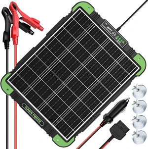 20W 12V Solar Panel Trickle Charger & Battery Maintainer, Ultra 20W 12V Solar Panel Trickle Charger & Battery Maintainer, Ultra