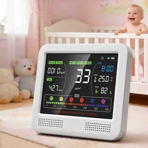 16-in-1 Indoor Air Quality Monitor with CO2 Detector & AQI Tester 16-in-1 Indoor Air Quality Monitor with CO2 Detector & AQI Tester