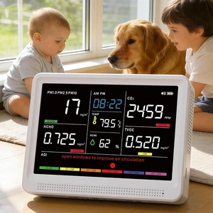 16-in-1 Indoor Air Quality Monitor with High-Precision CO2 & HD Screen 16-in-1 Indoor Air Quality Monitor with High-Precision CO2 & HD Screen