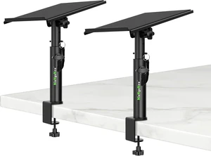 Studio Monitor Stands with Tilt Clamp, Desk Speaker Stand 10.4"-15.4" Studio Monitor Stands with Tilt Clamp, Desk Speaker Stand 10.4"-15.4"
