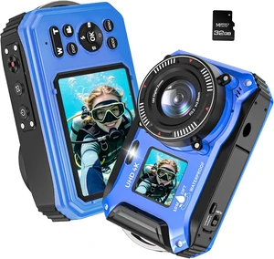 4K 64MP 33FT Waterproof Underwater Camera with 32GB Card 4K 64MP 33FT Waterproof Underwater Camera with 32GB Card